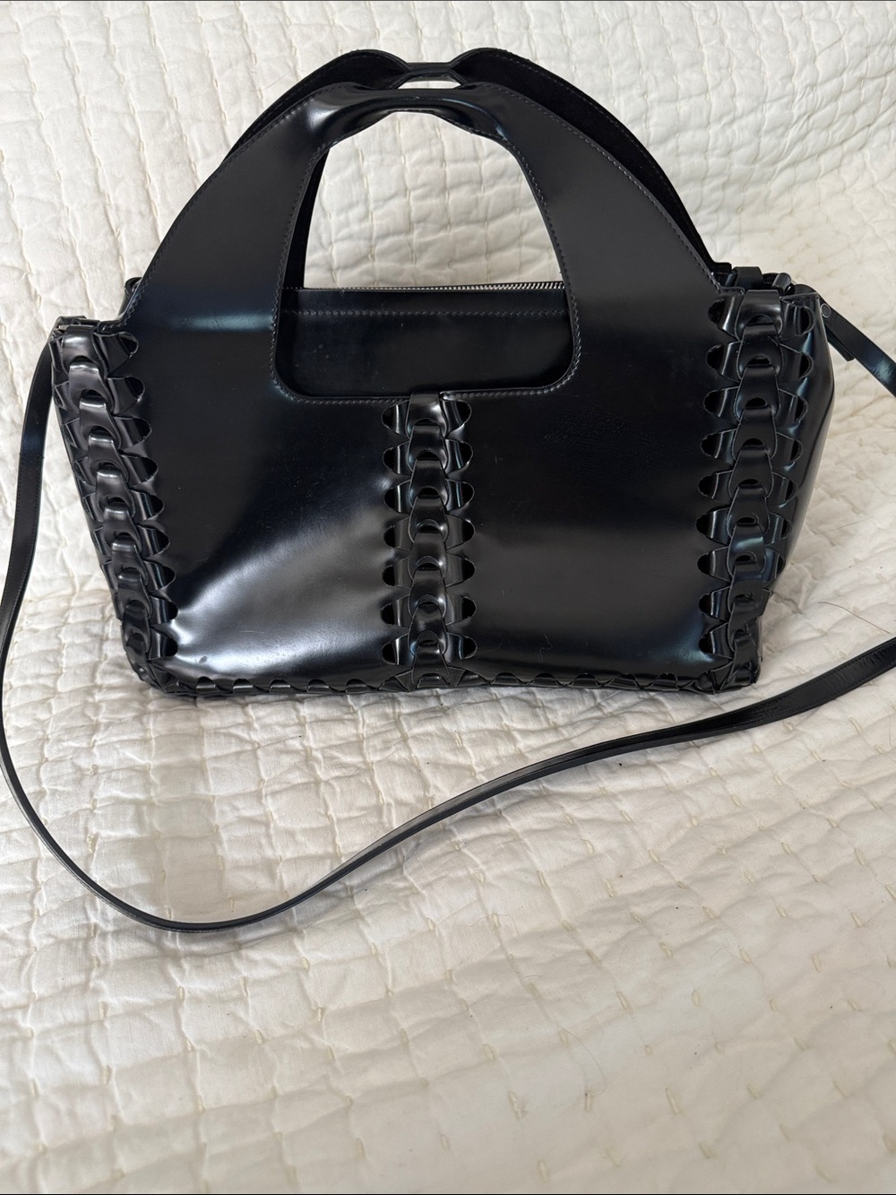 The Row Two for One Black Patent Handbag